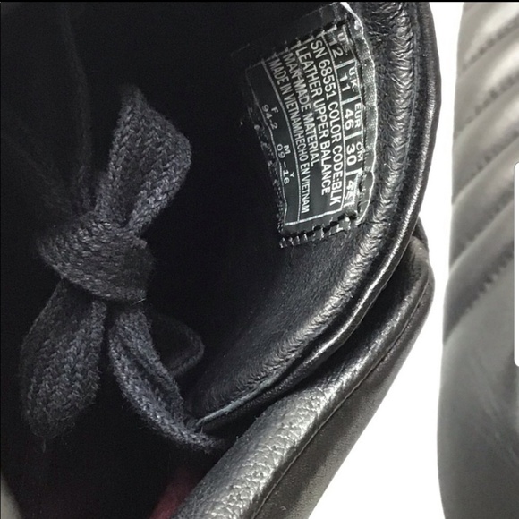 Mark Nason DESIGNER SNEAKERS LEATHER Size 12 Black Adidas style - Picture 8 of 8